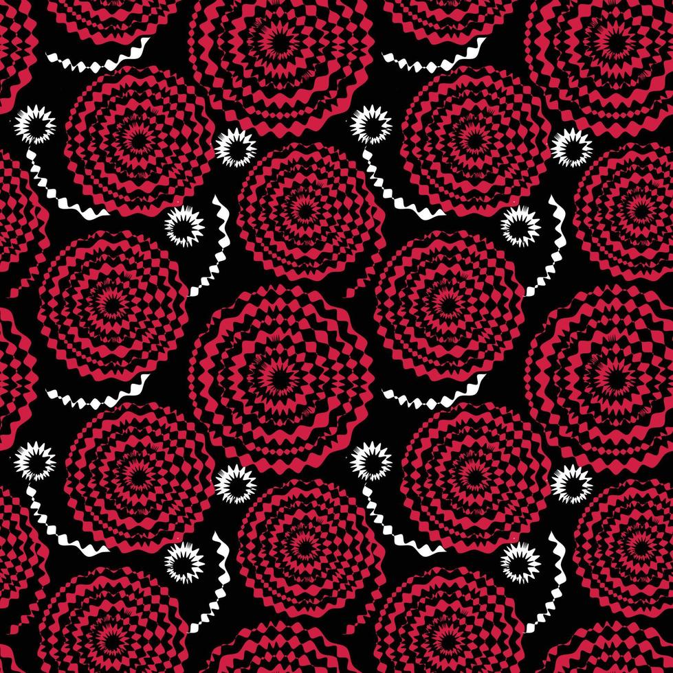 Seamless, black thick halftone dotted circle speed lines. Abstract geometric shape motion. Design elements for textile prints, wrapping papers vector