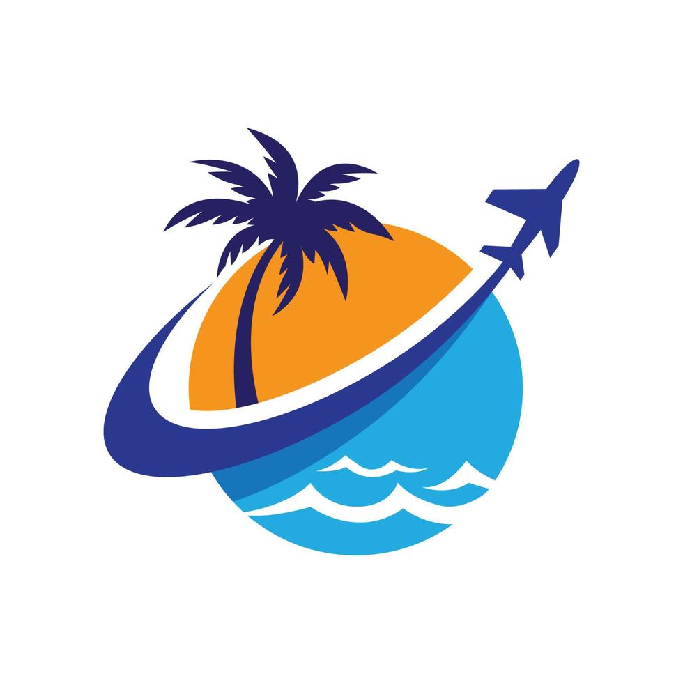 Ilustración de imágenes de logotipo de viaje vector
