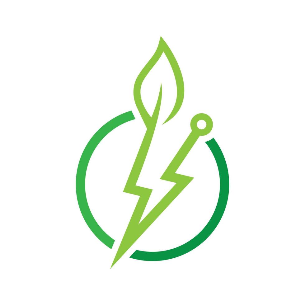 Eco energy logo images vector