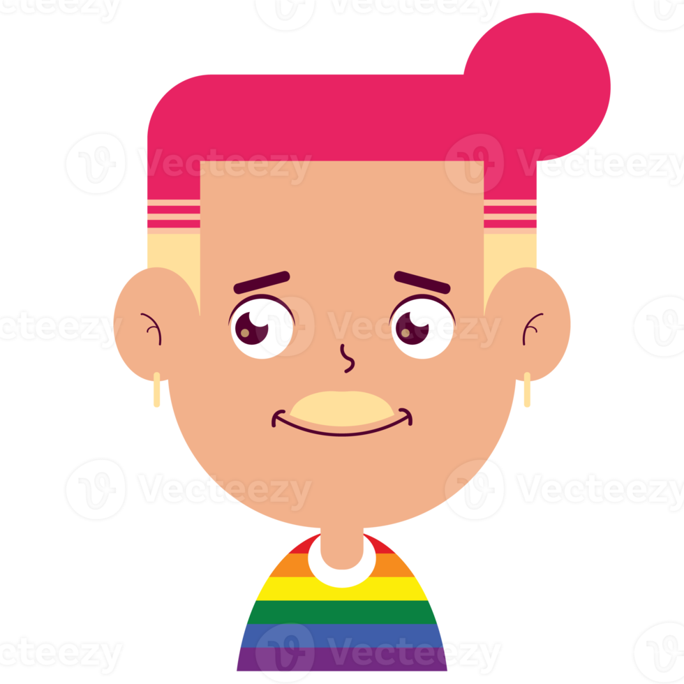 lgbt doubt face cartoon cute png