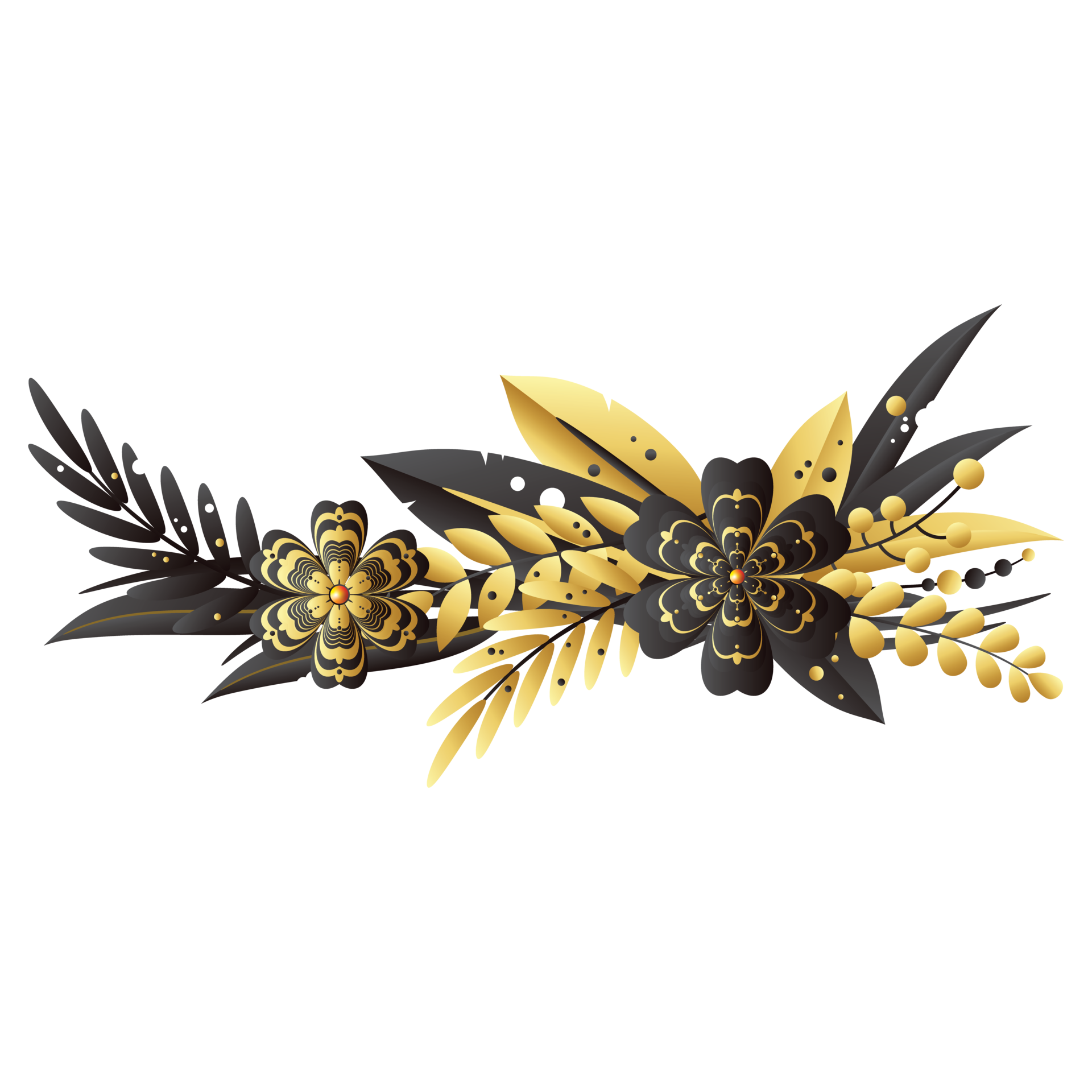 Dry flower horizontal frame 14604106 PNG