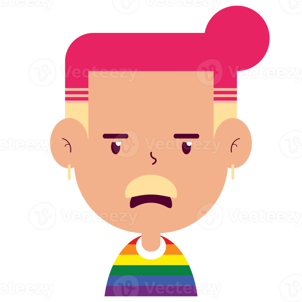 lgbt doubt face cartoon cute png