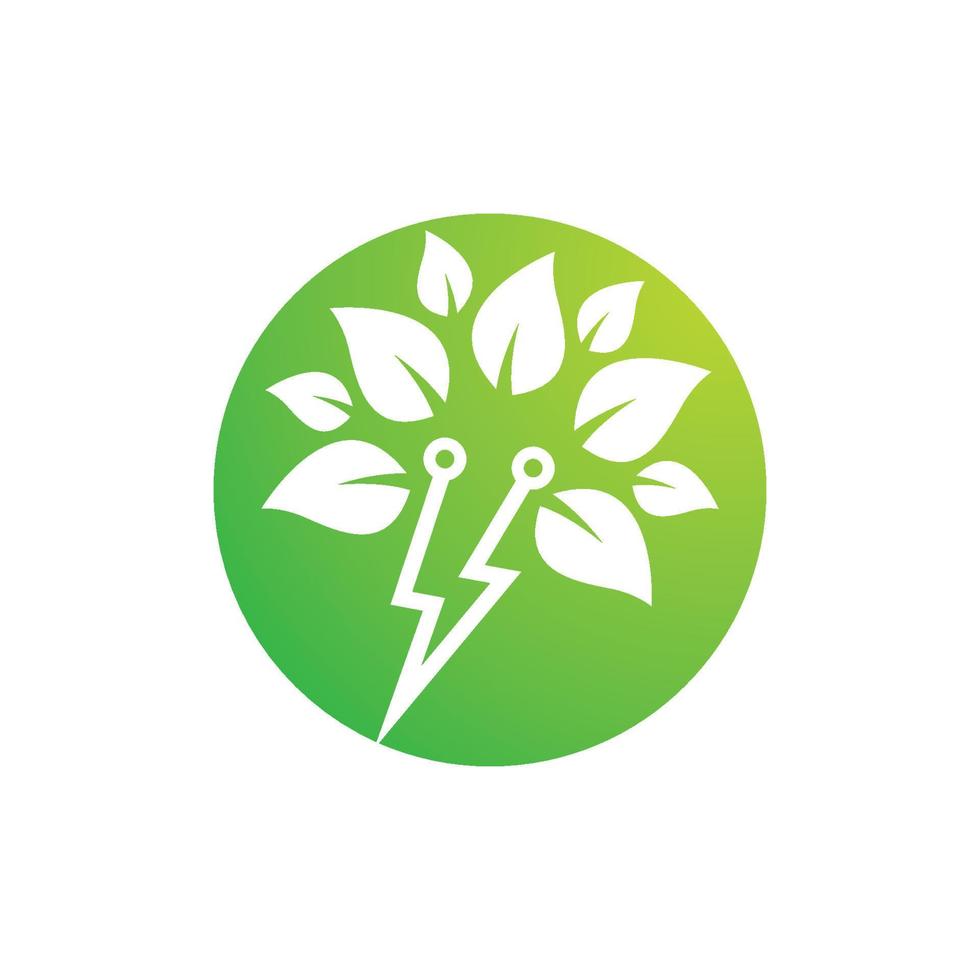 Eco energy logo images vector