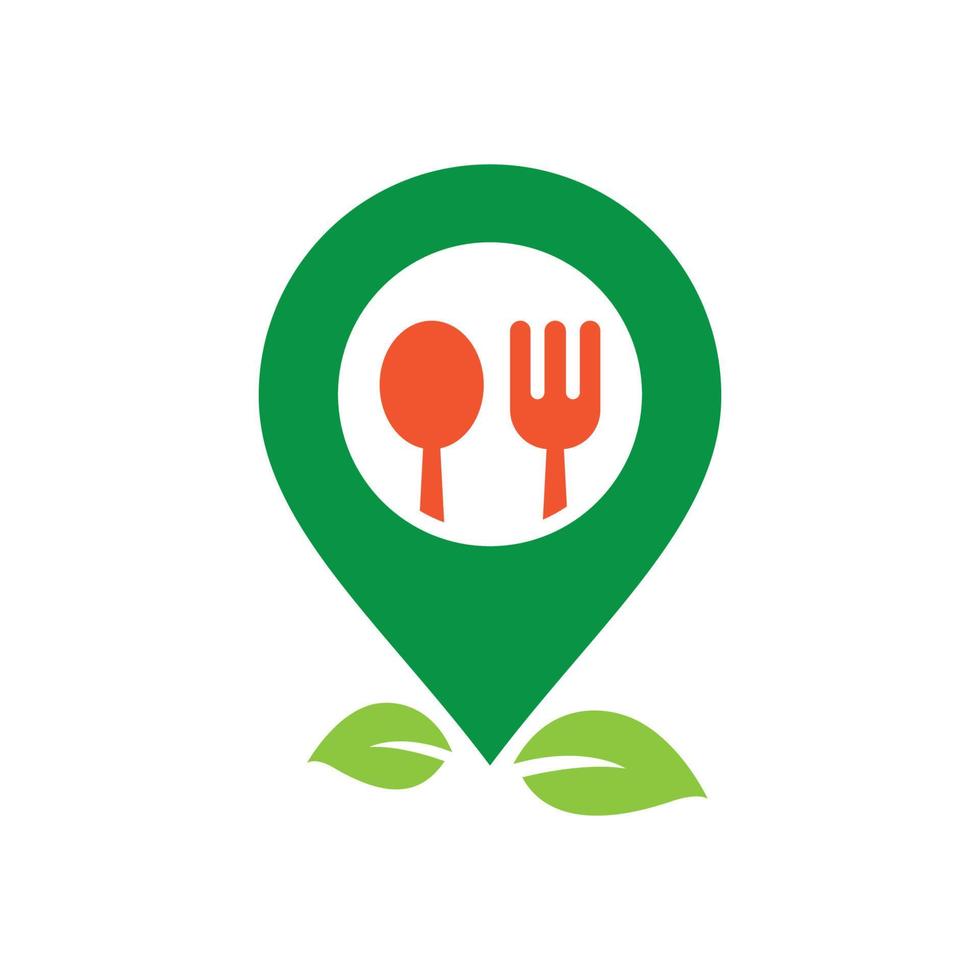 Food point logo images illustration vector