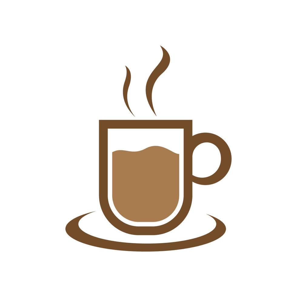 Coffee cup logo images vector