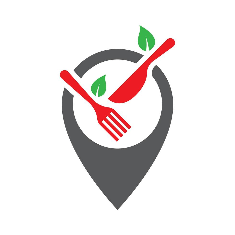 Food point logo images illustration vector