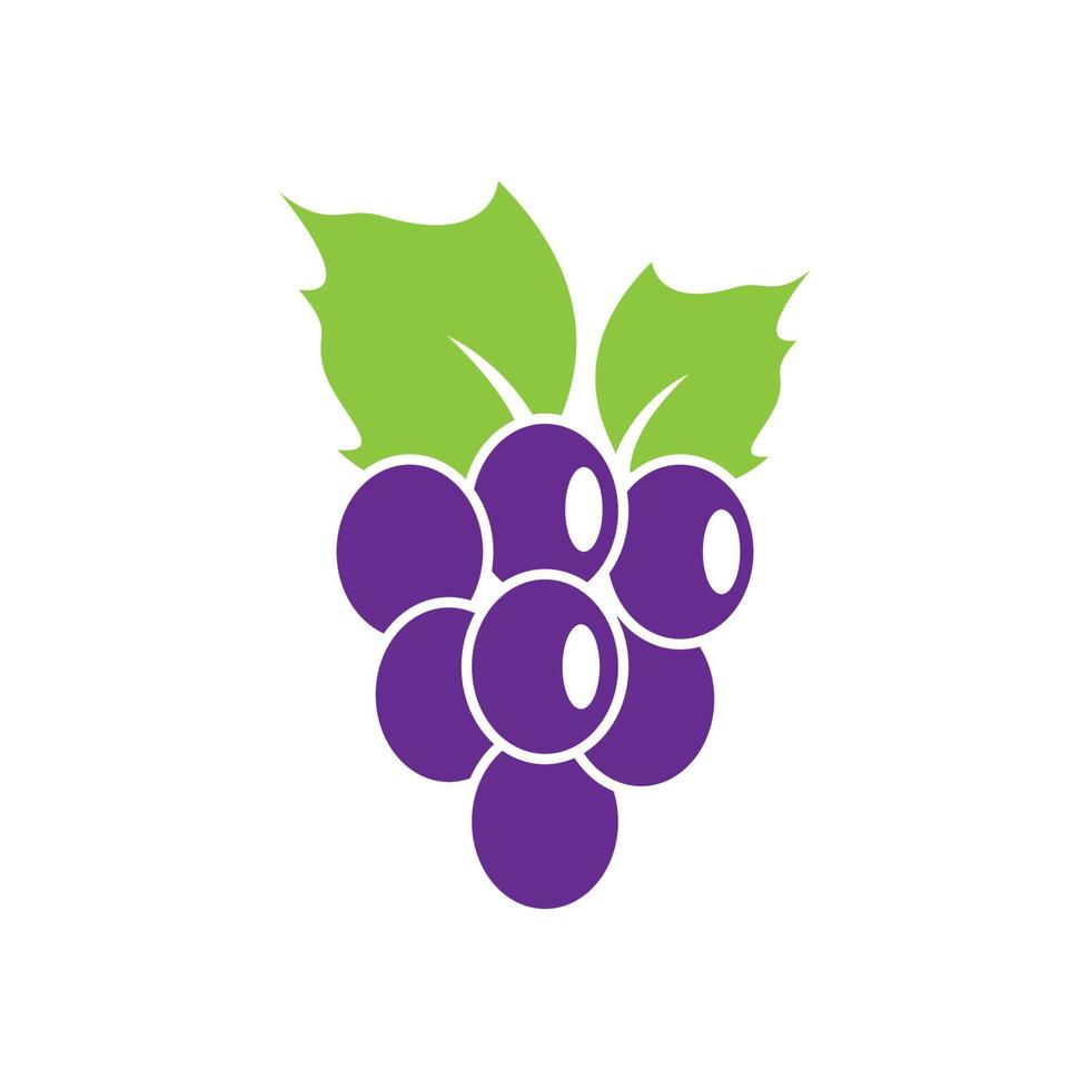 Grape logo images vector
