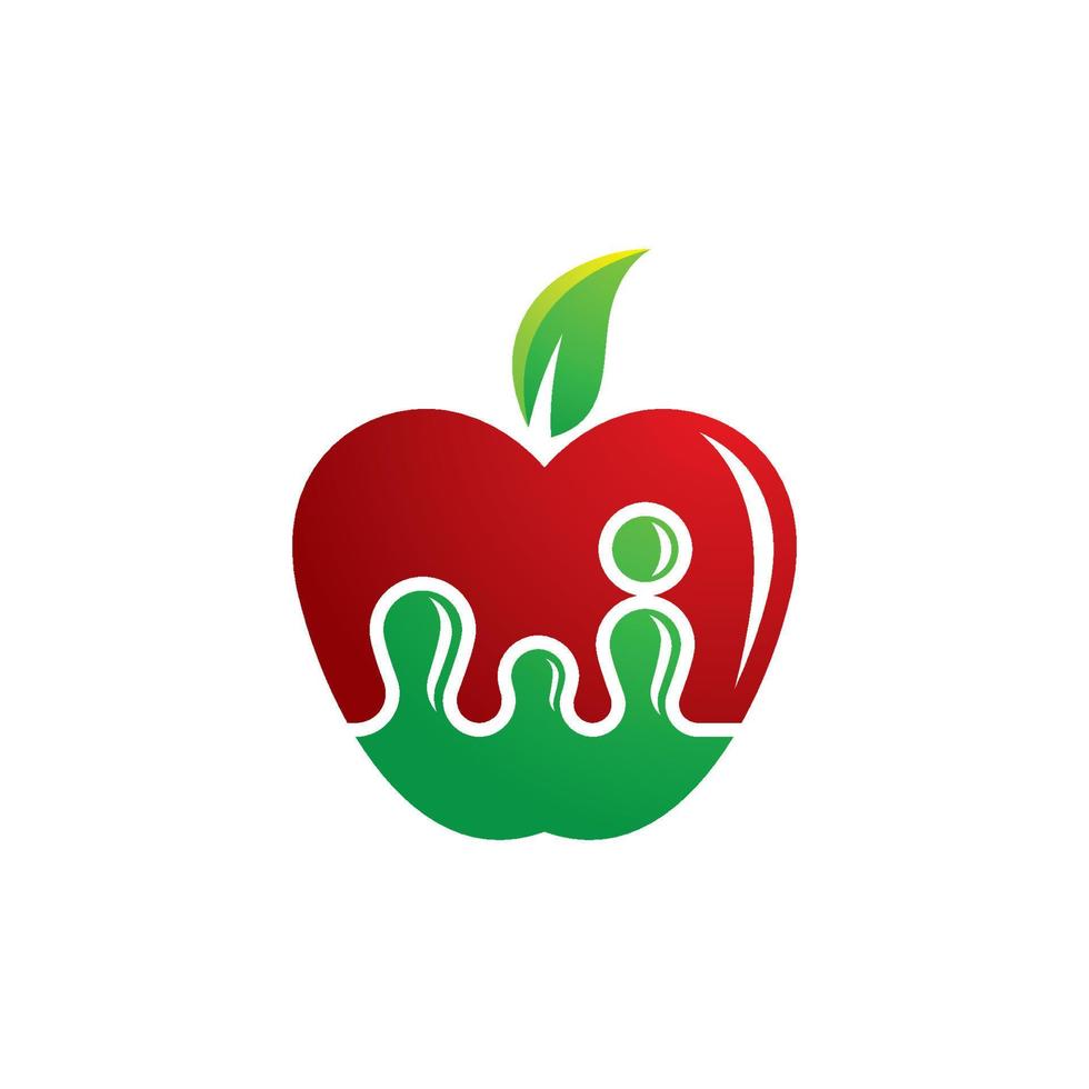 imagenes de logo de manzana vector