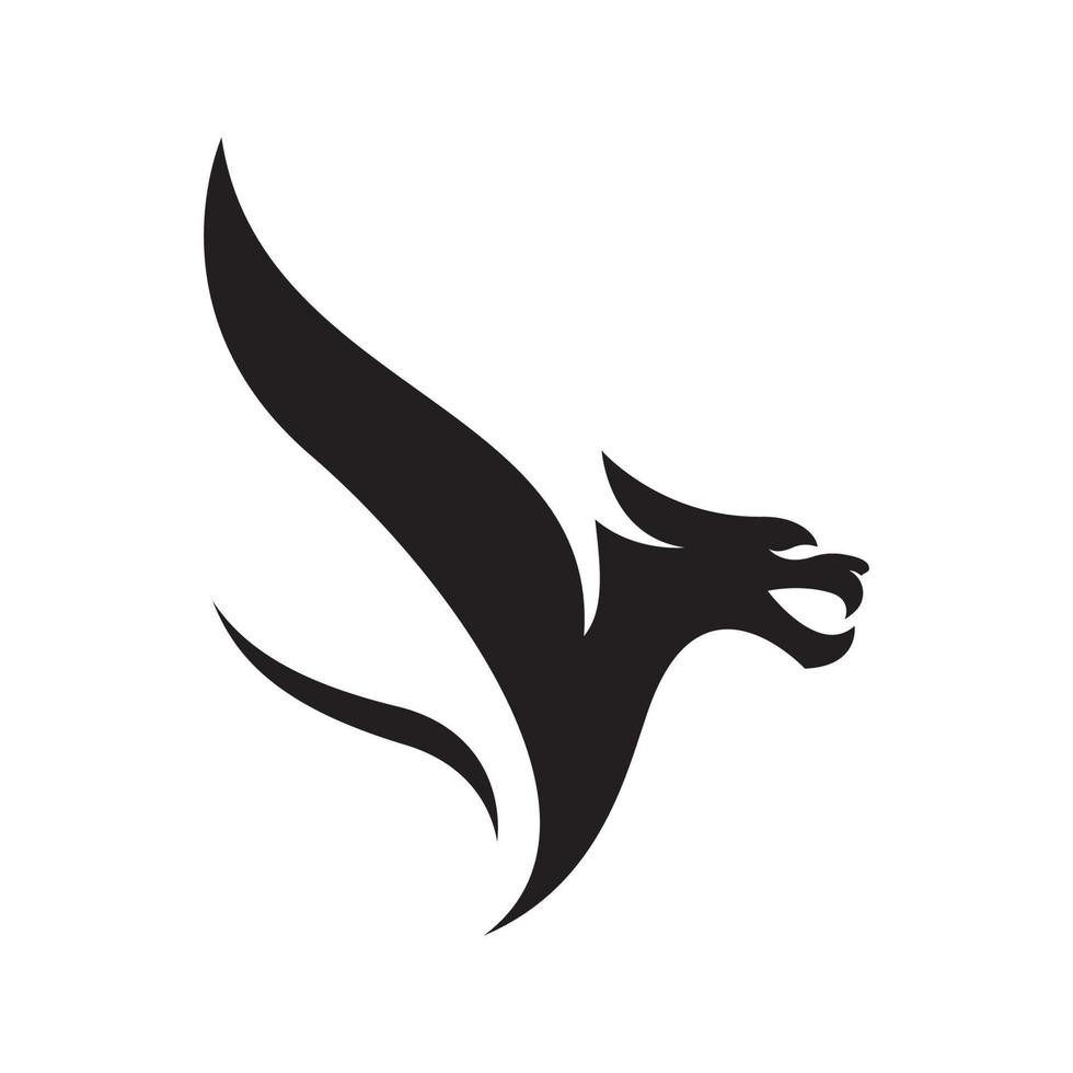 Dragon head logo images vector