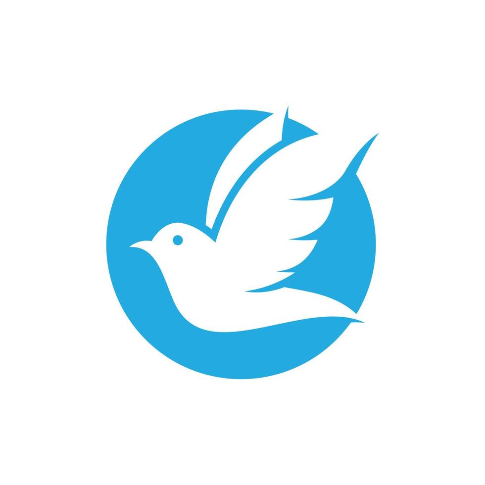 Ilustración de imágenes de logo de paloma vector