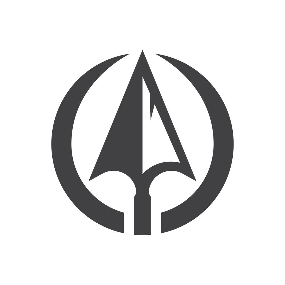 Spear logo images illustration vector