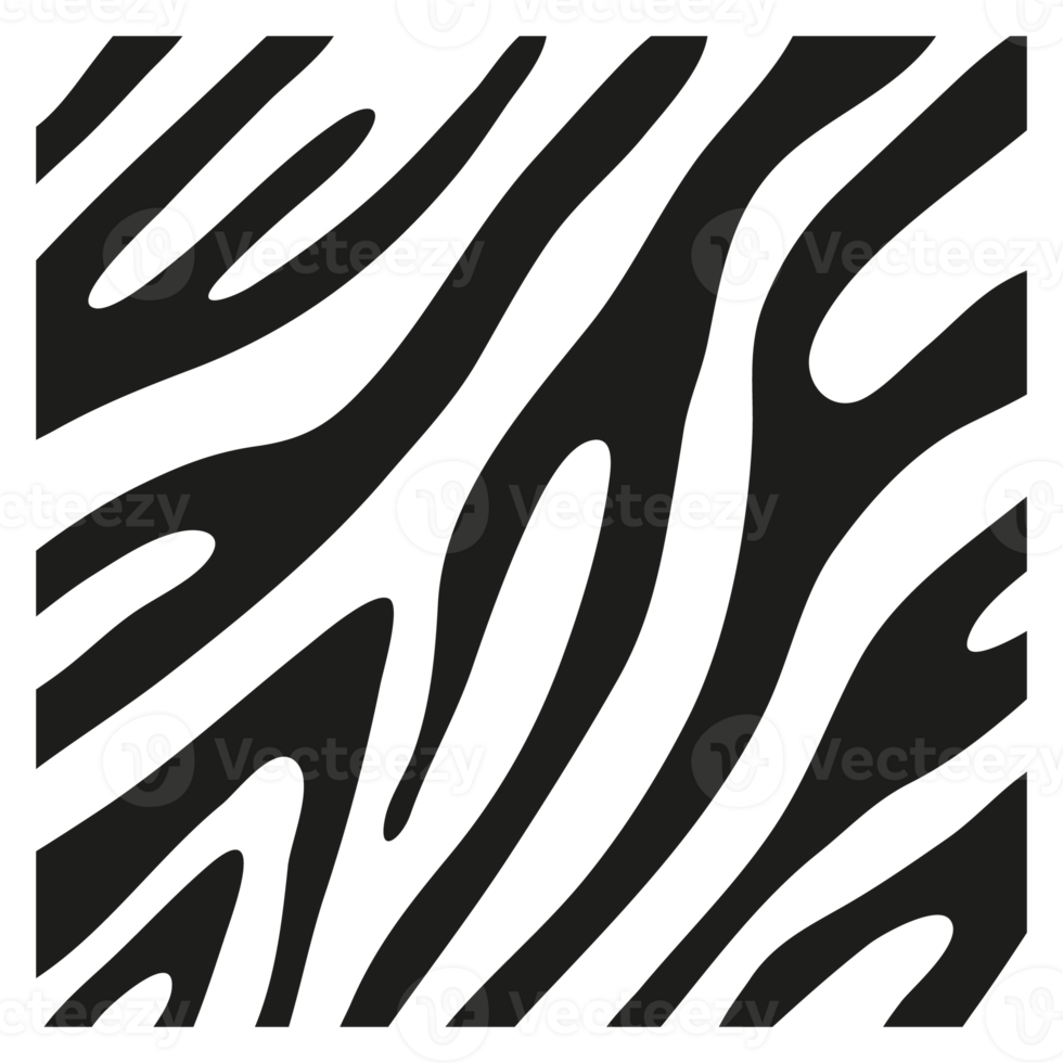 zwarte strepen op de huid van een zebra voor decoratie graphics png