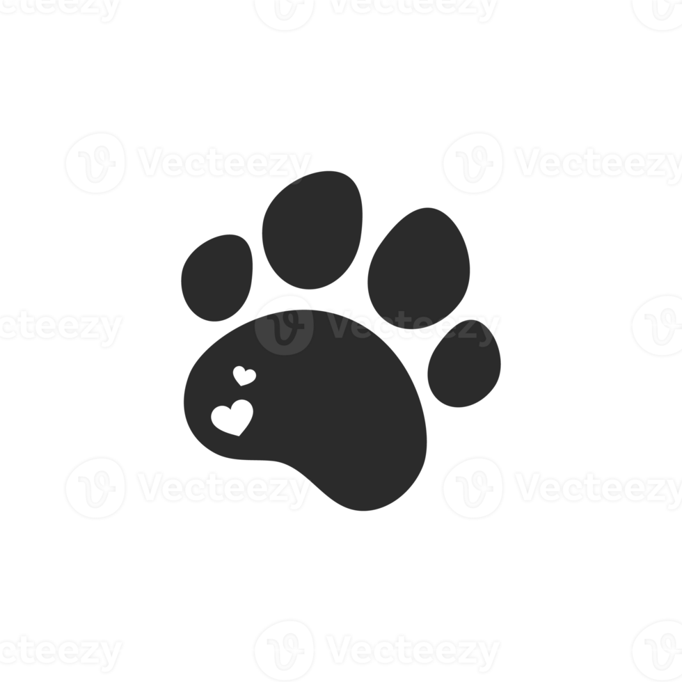 design loves dogs. Heart, bone and floating dog feet for pet supplies stores. png