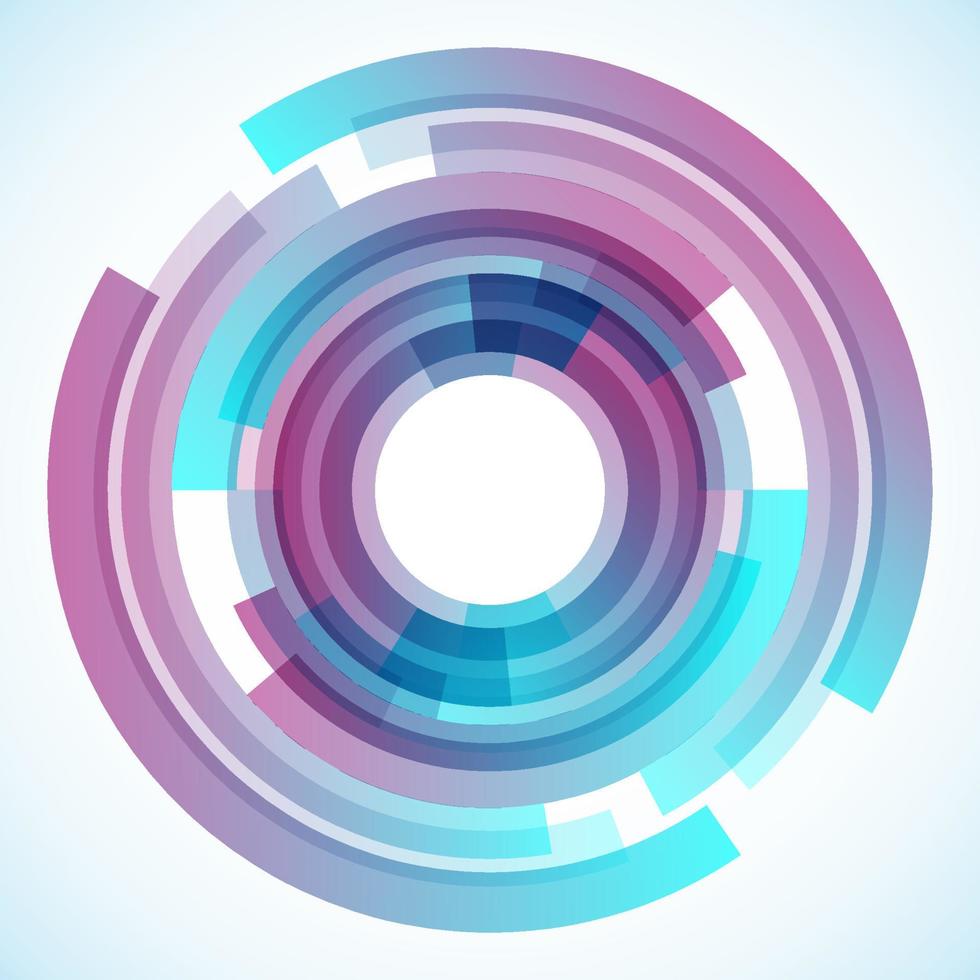 Geometric frame from circles, vector abstract background, wallpaper