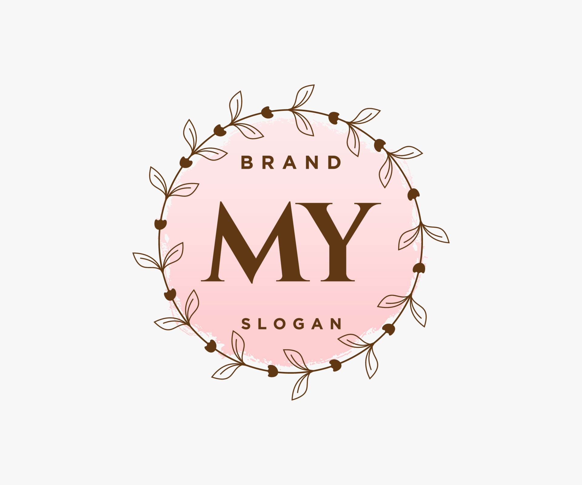 Initial LY feminine logo. Usable for Nature, Salon, Spa, Cosmetic