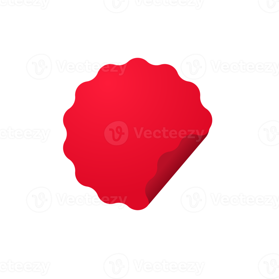 red basic shape for new product stickers special offer label png