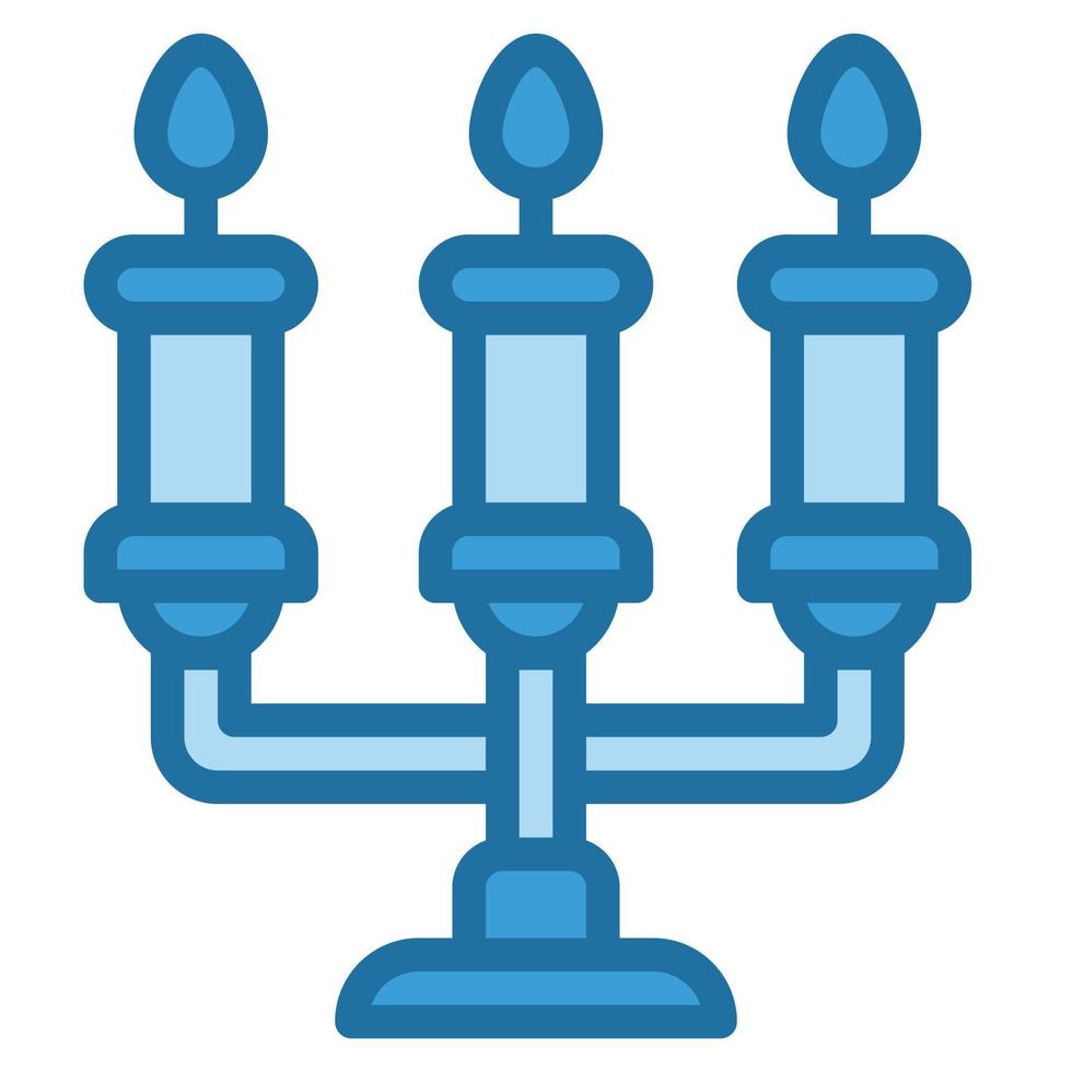 línea de icono de navidad color azul. vector