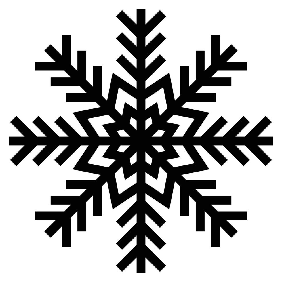 snow icon solid vector .