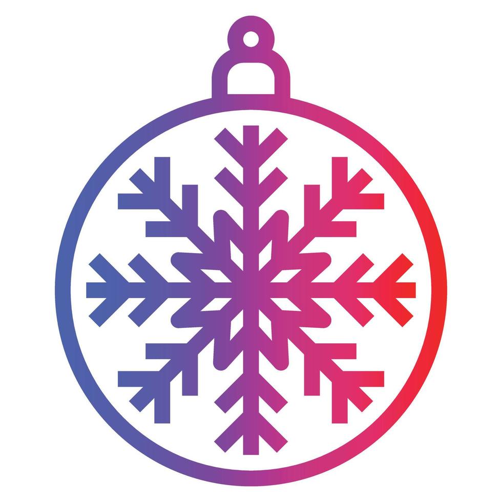 bauble gradient icon vector .