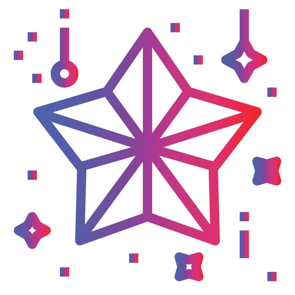 star gradient icon vector .