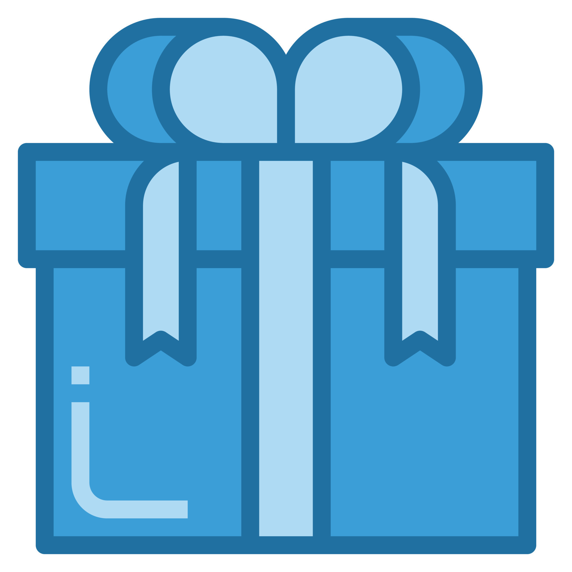 gift icon line blue color . 14605560 Vector Art at Vecteezy