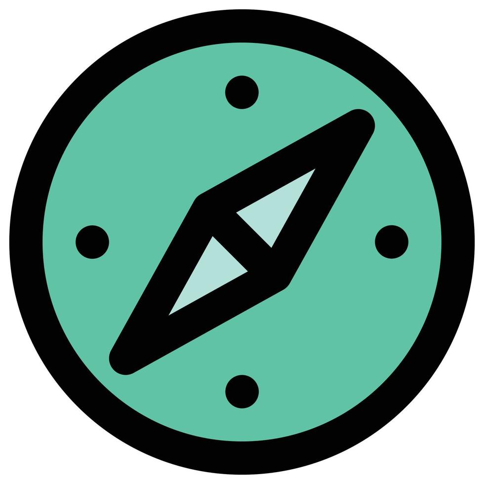 Compass icon, Summer Theme vector