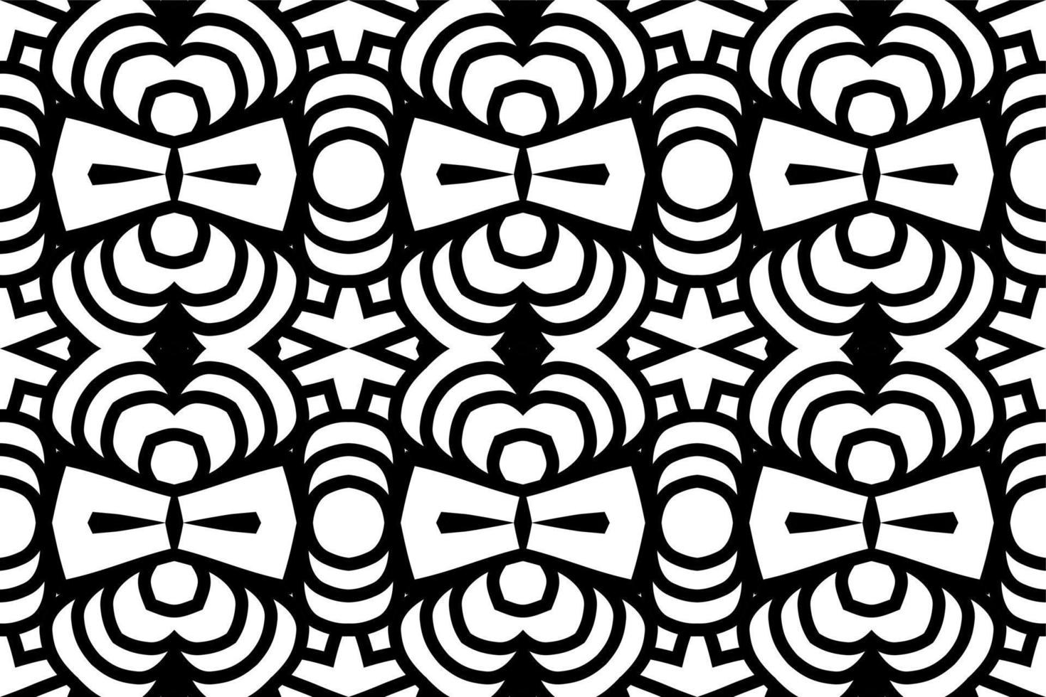 SEAMLESS PATTERN. BLACK AND WHITE SIMPLE BACKGROUND. vector