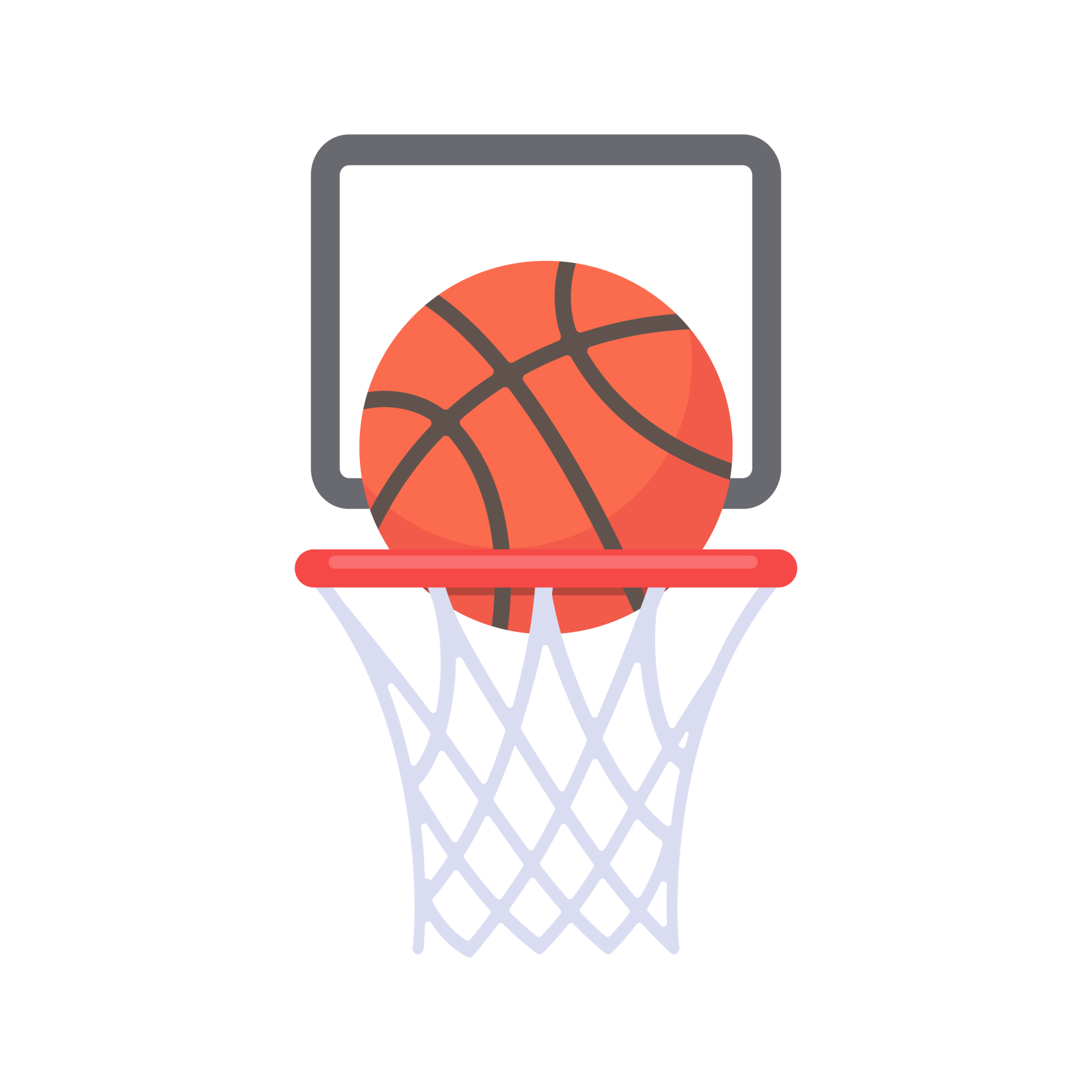 una pelota de baloncesto que se lanza a la canasta en un deporte