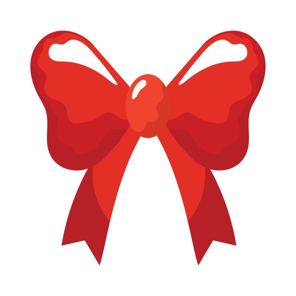 merry christmas red bow vector