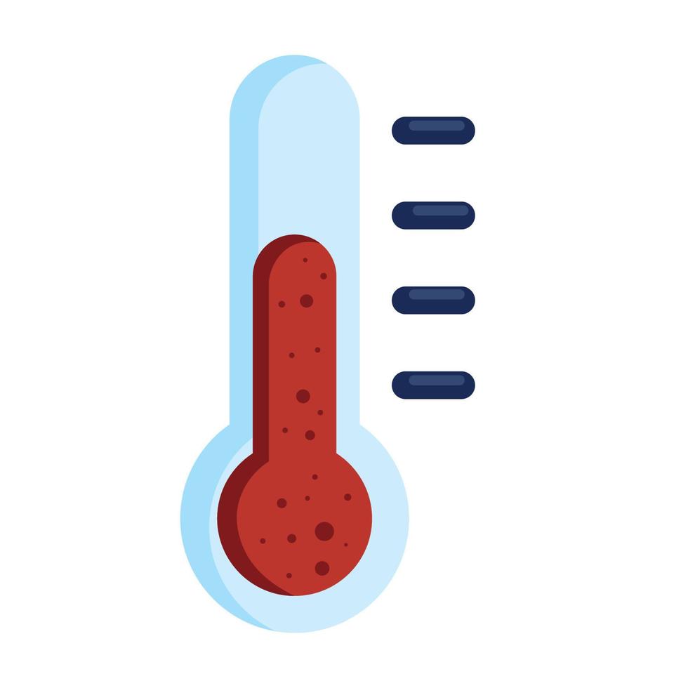 house thermometer temperature measure vector