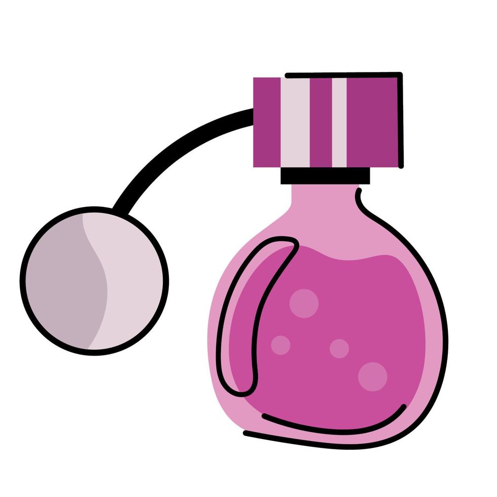 french perfume bottle vector