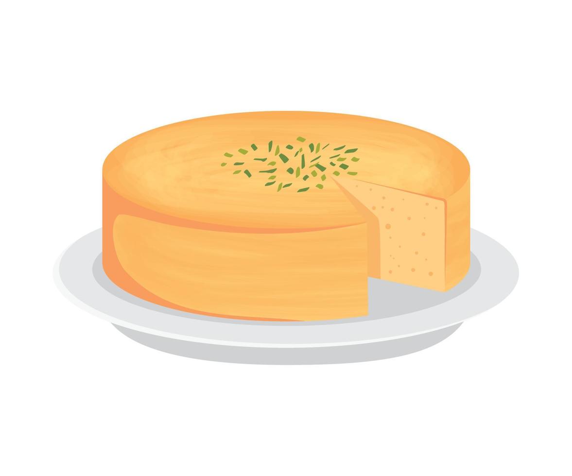 kunafa traditional muslim food vector