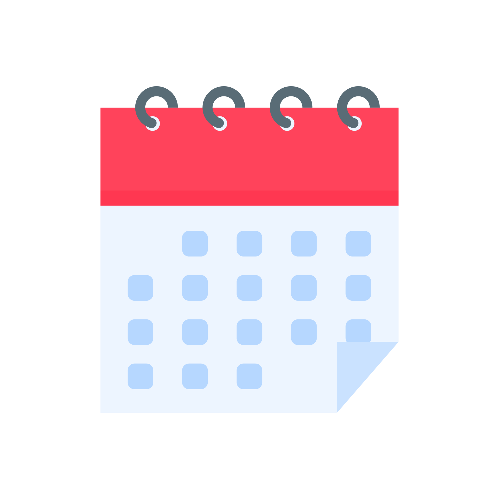 Calendar icon. A red calendar for reminders of appointments and ...