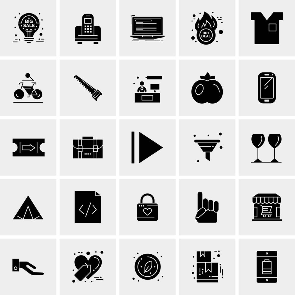 25 Universal Business Icons Vector Creative Icon Illustration to use in web and Mobile Related project