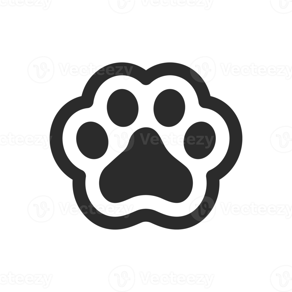 Hunde- und Katzenpfoten mit scharfen Krallen. niedliche Tierspuren png