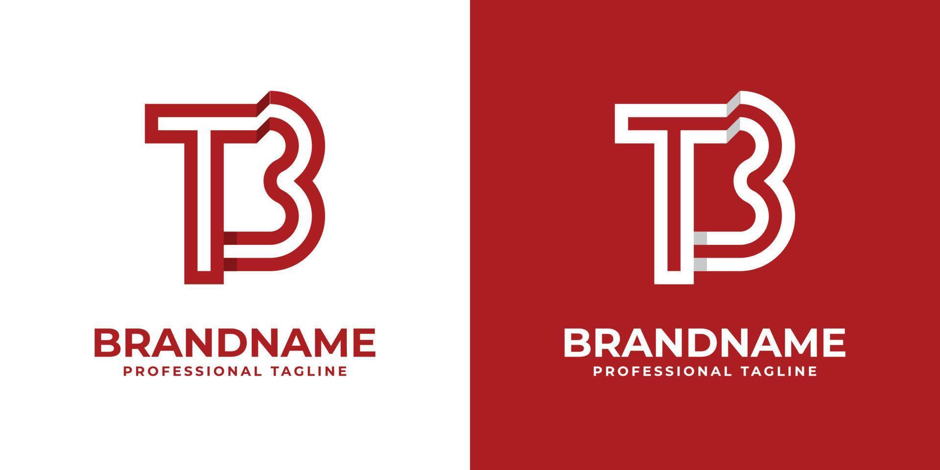 Modern Letter TB Logo, suitable for any business or identity with TB  BT initials. vector