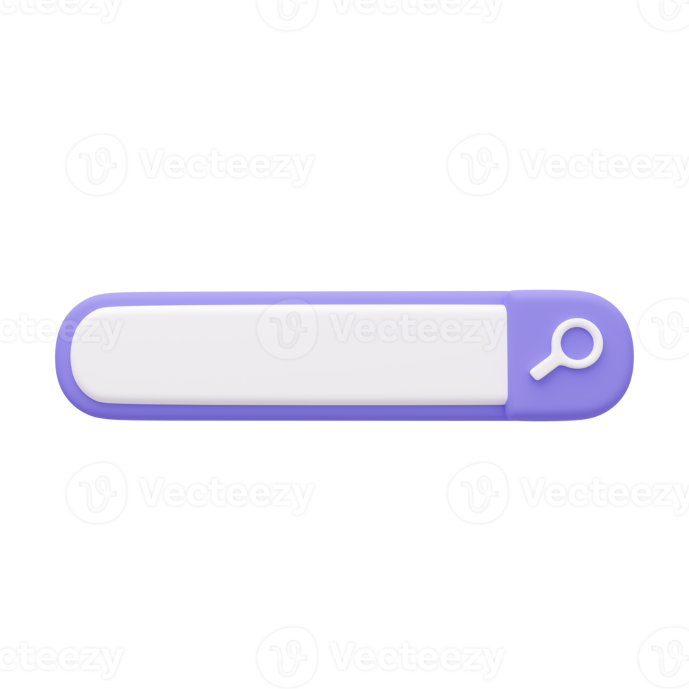 Minimal search bar. Simple and modern search bar design. 3D Illustration Background. png