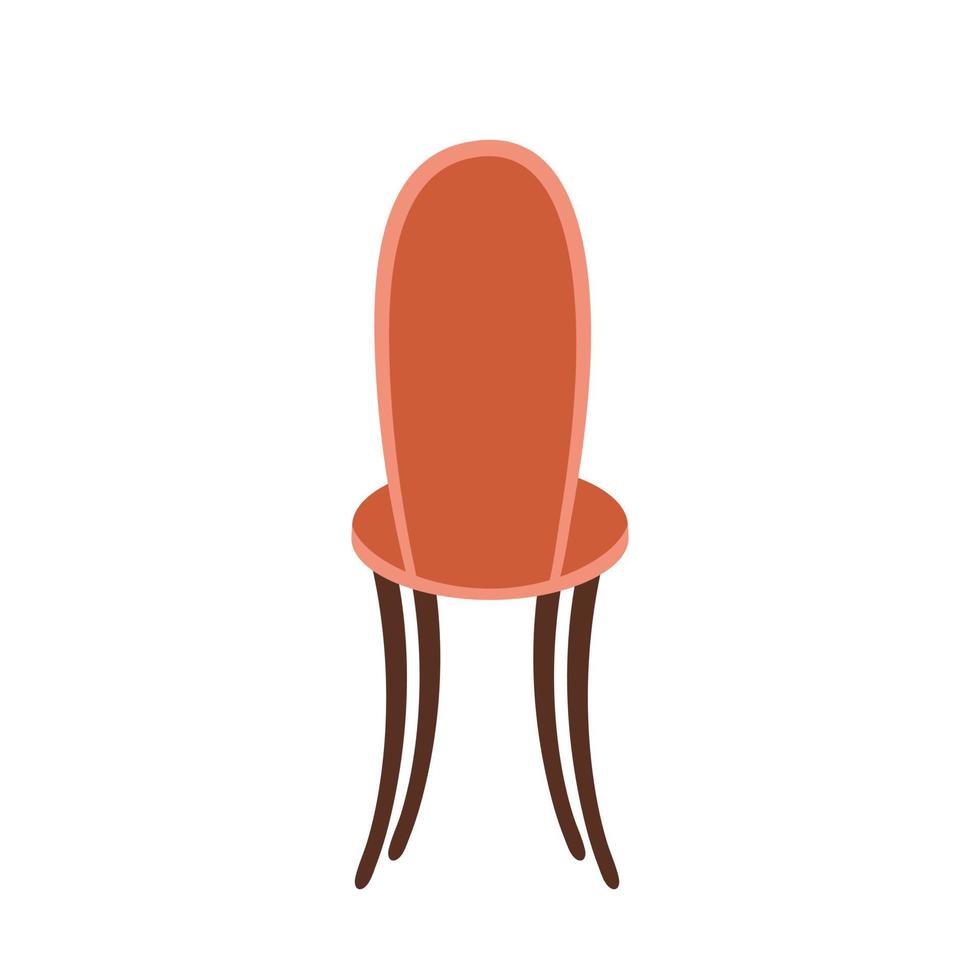 Vector interior chair back view illustration