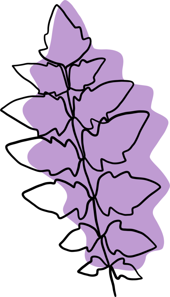 simplicity floral freehand drawing flat design. png