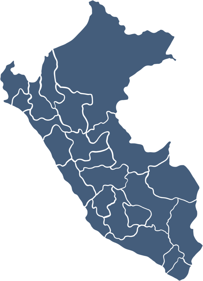 doodle freehand drawing of peru map. png