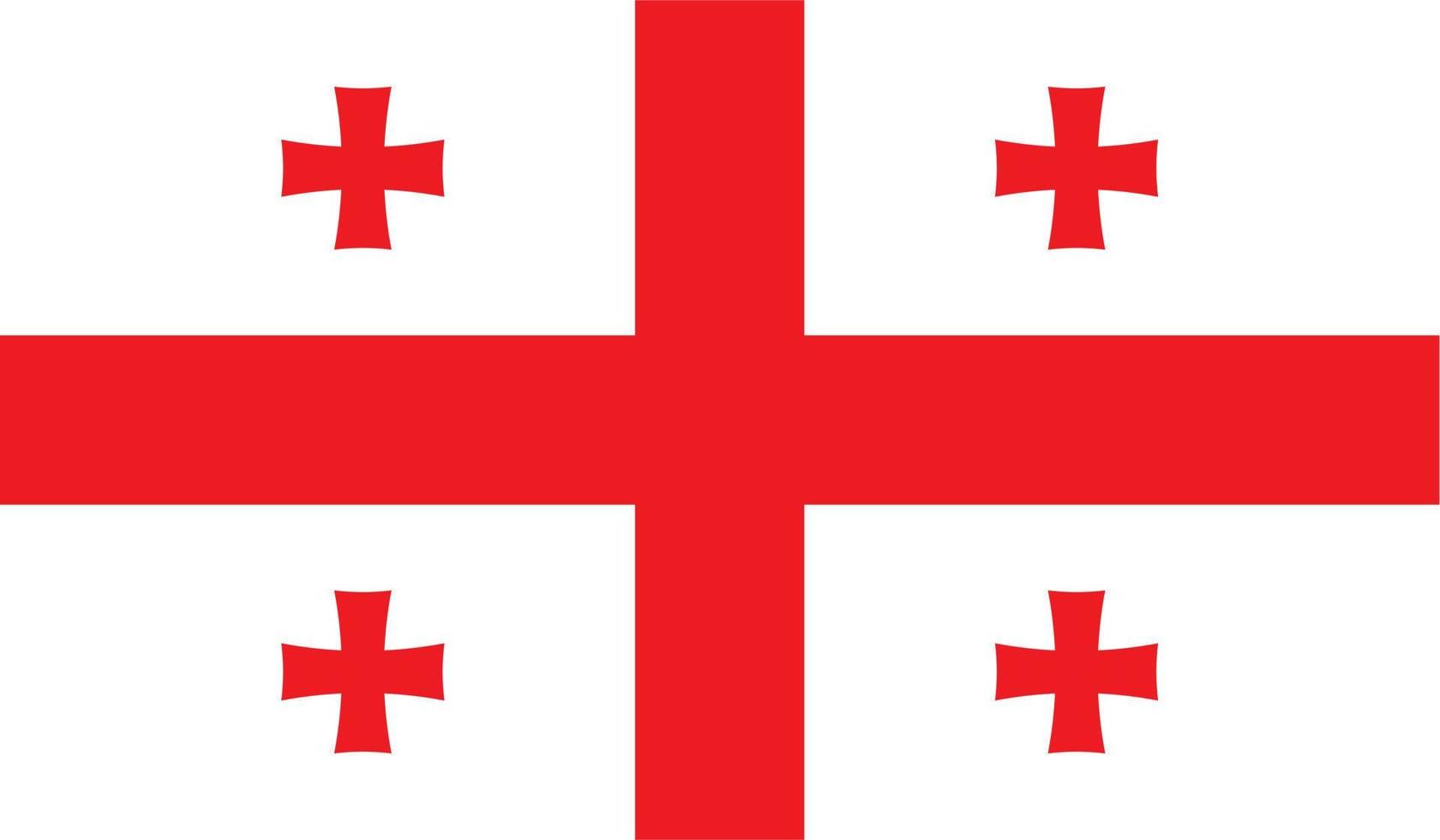 imagen de la bandera de georgia vector