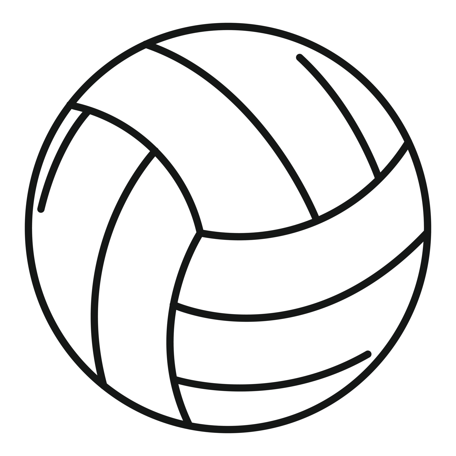 Volleyball ball icon, outline style 14607178 Vector Art at Vecteezy