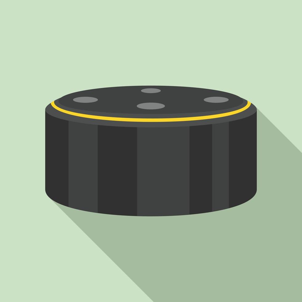 Smart speaker device icon, flat style vector