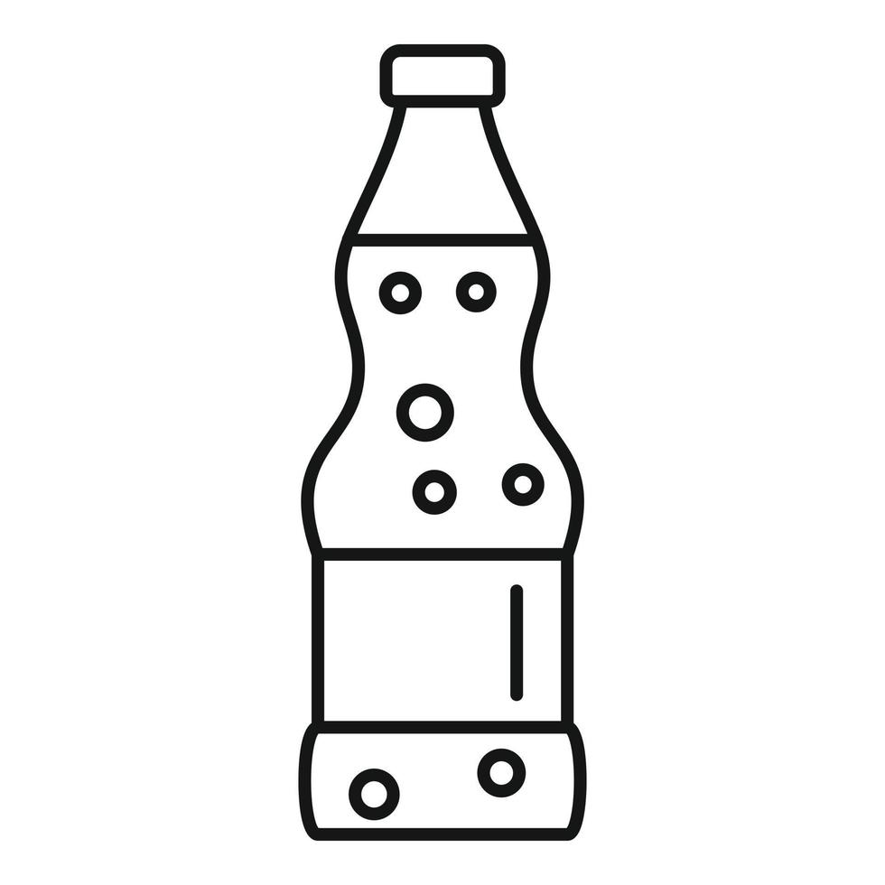 Soda icon, outline style vector