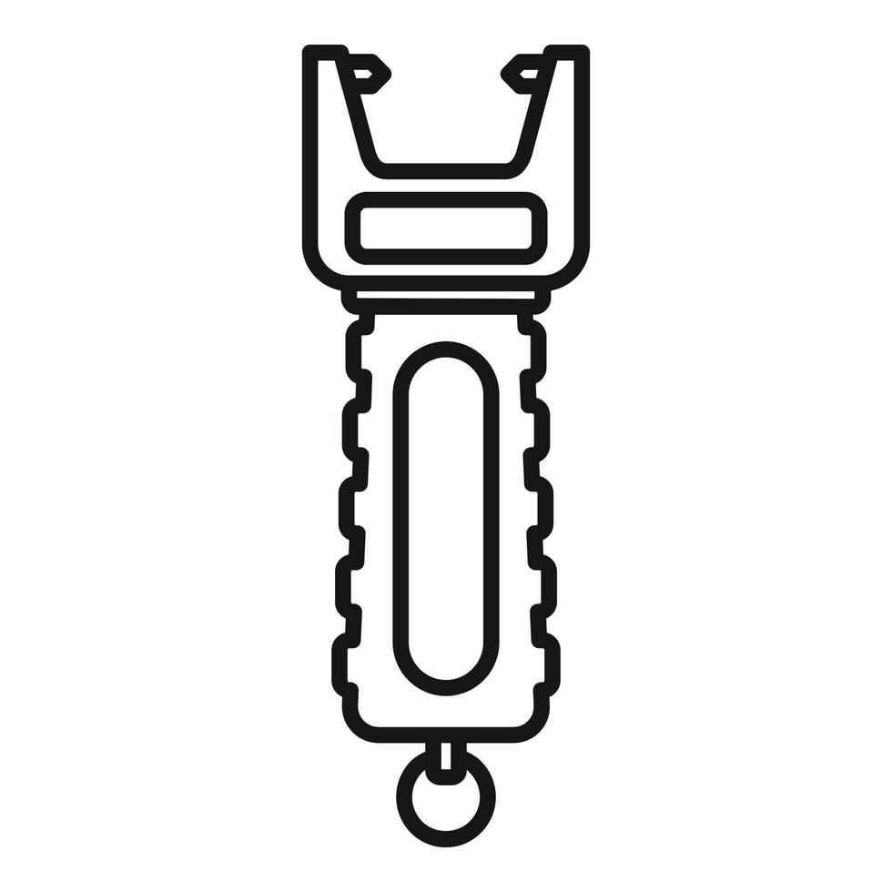 Electro shocker icon, outline style vector