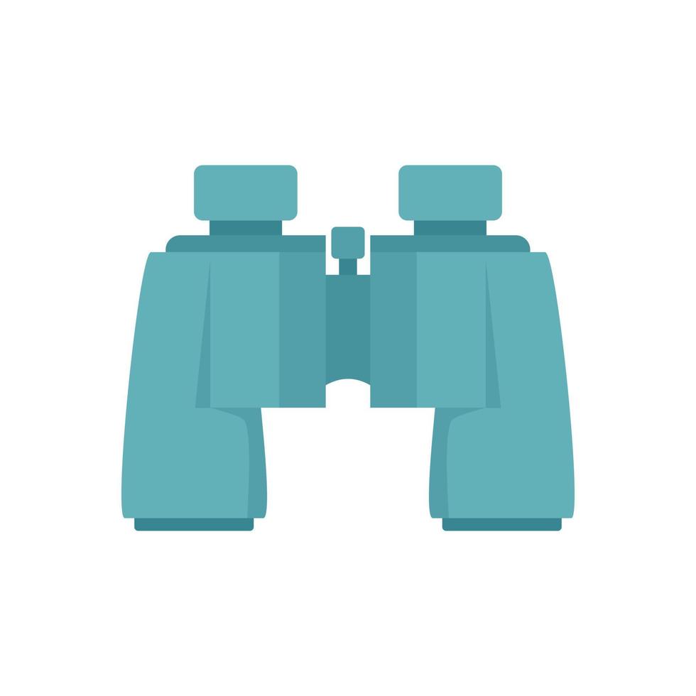 Hiking binocular icon, flat style vector