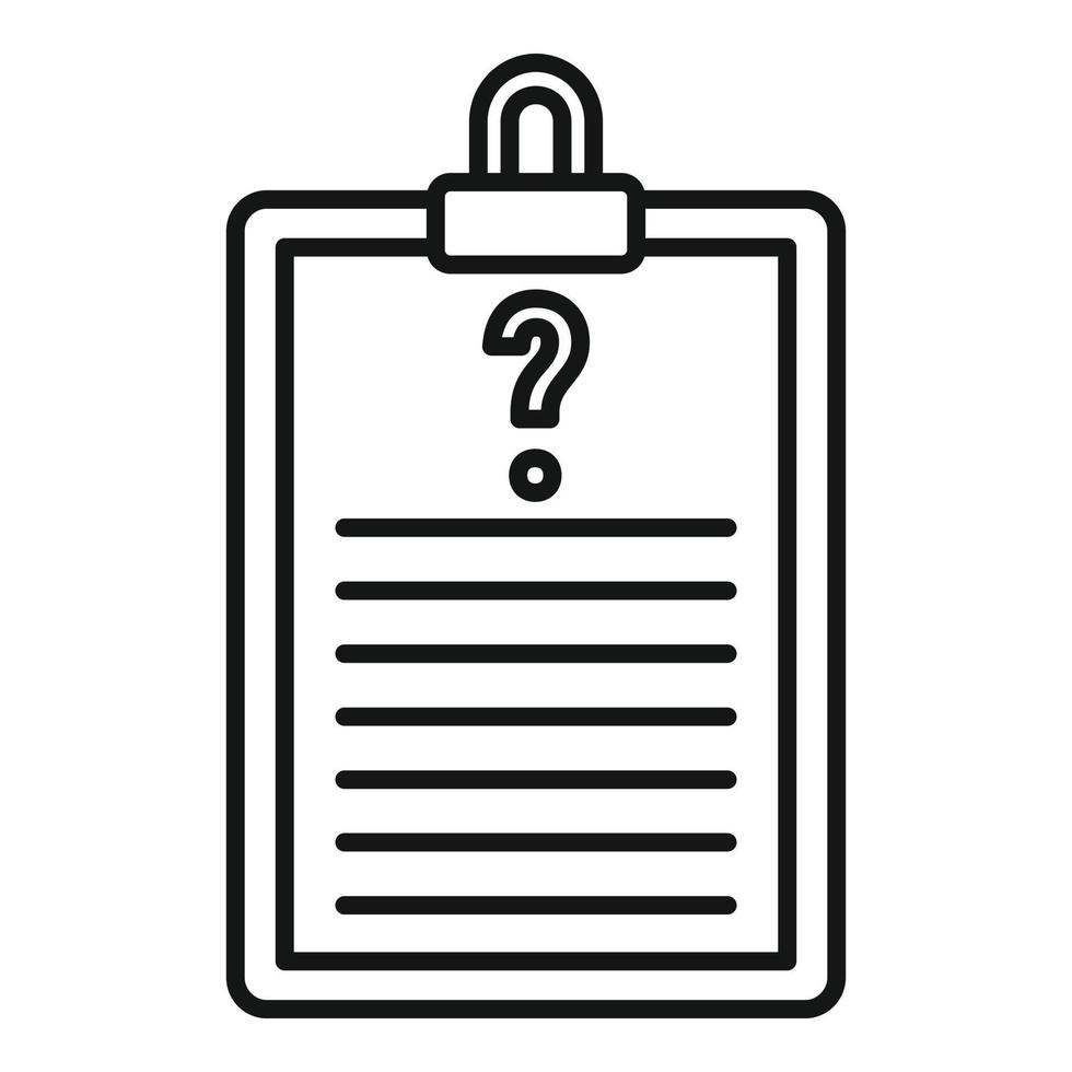Request checkboard icon, outline style vector