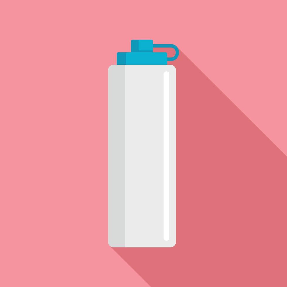 Water bike bottle icon, flat style vector