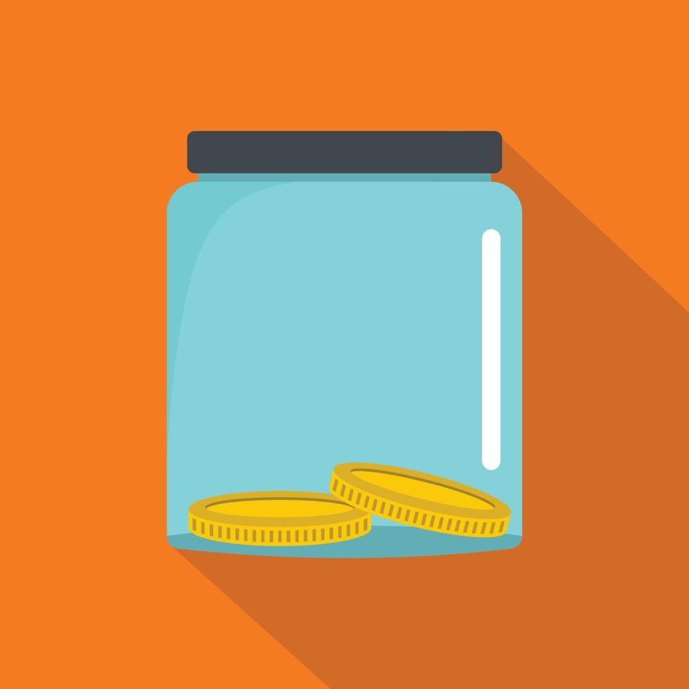 Save money icon, flat style vector