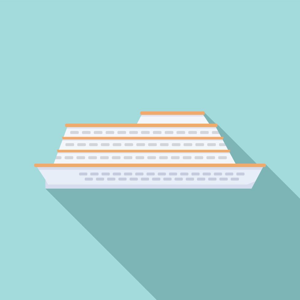Enjoy cruise icon, flat style vector